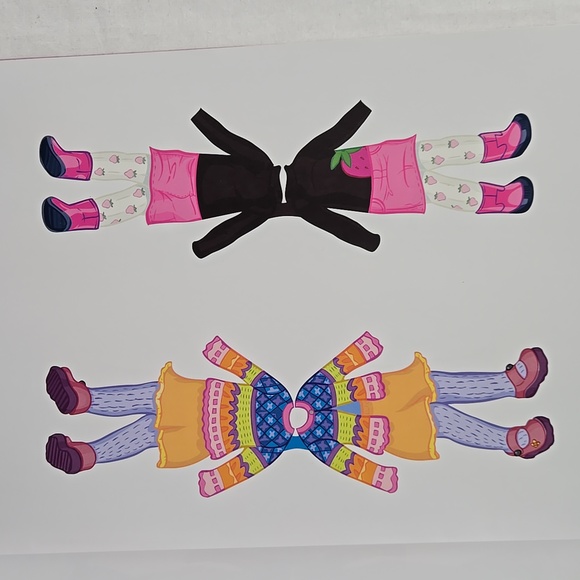 Vintage Strawberry Shortcake Berry Pretty Fashions 2 Paper Dolls Outfits Sticker - Picture 6 of 16